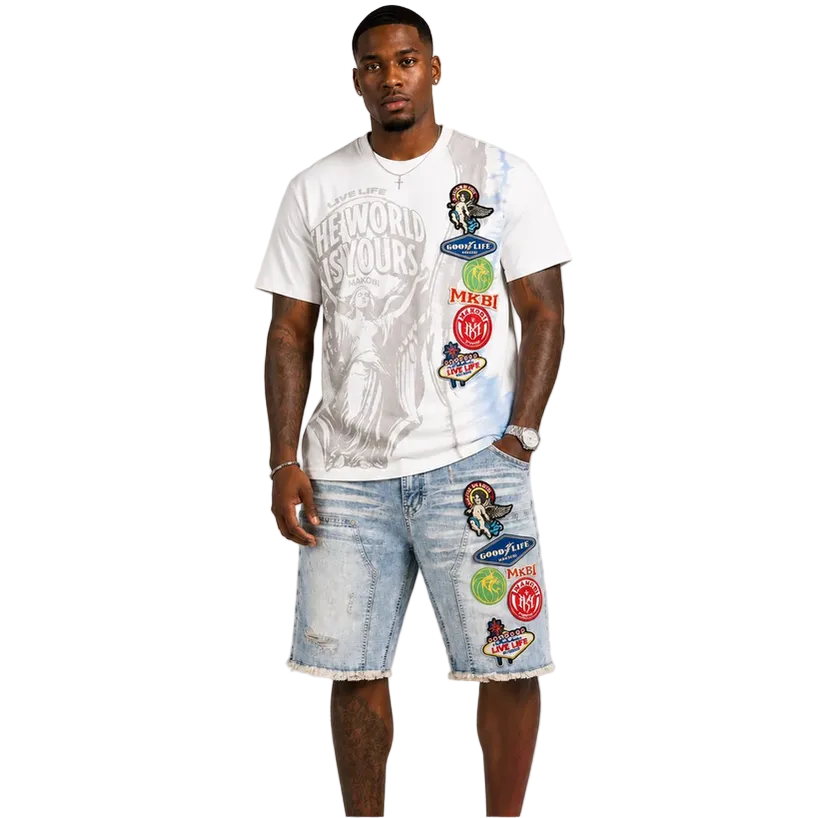 MONDO OVERSIZED PATCHWORK TEE by MAKOBI