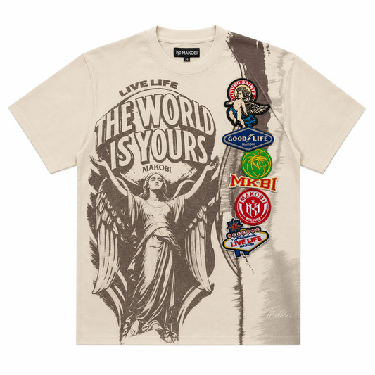 MONDO OVERSIZED PATCHWORK TEE by MAKOBI