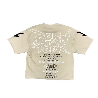 BKYS BORN TO TOUR BEIGE TEE