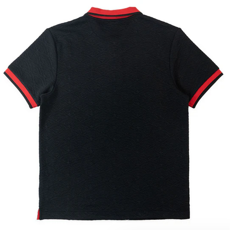 MAKOBI BELLAGIO KNIT POLO BLACK/RED by MAKOBI