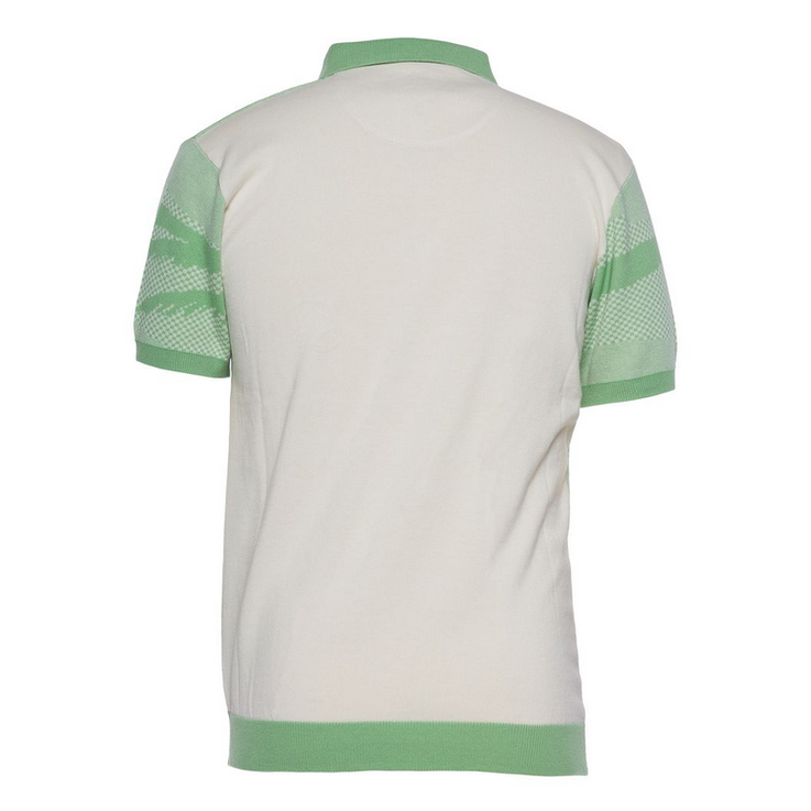 A TIZIANO KNIT POLO-GRASS