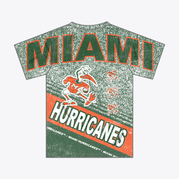 MITCHELL AND NESS NCAA SUBLIMATED TEE VINTAGE MIAMI