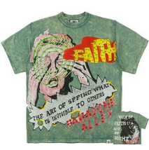 FROST WALK BY FAITH BOXED TEE-GREEN by Frost Originals