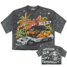 FROST MOTION SICK CROPPED TEE-BLACK by Frost Originals