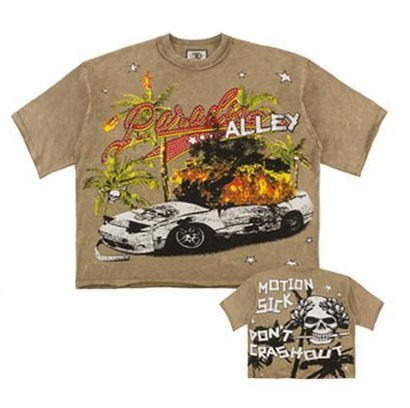 FROST MOTION SICK CROPPED TEE-MOCHA