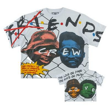 FROST CREW LOVE BOXED TEE-WHITE by Frost Originals