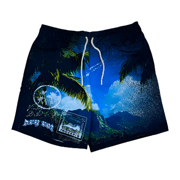 DRY ROT FAIRY TALE MESH SHORTS-BLUE by Dry Rot