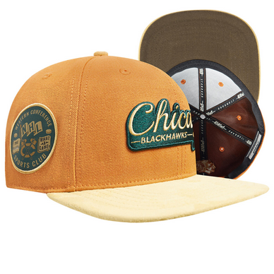 PRO STANDARD CHICAGO BLACKHAWKS BUTTER SUEDE HAT