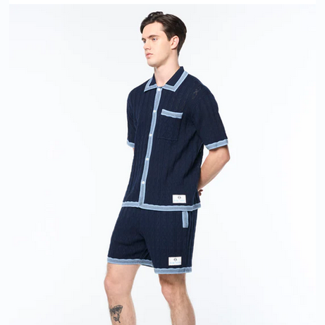 SERGIO TACCHINI ALDO POINTELLE SHORT-NAVY