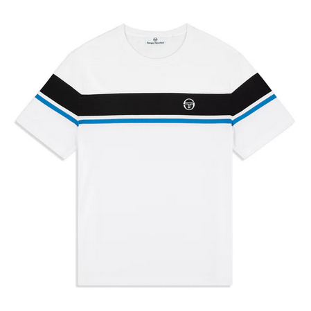 SERGIO TACCHINI CLASSIC T-SHIRT-WHT/BLUE by Sergio Tacchini