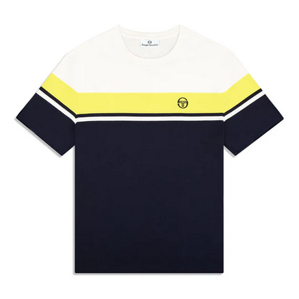 SERGIO TACCHINI CLASSIC T-SHIRT-WHT/LIME by Sergio Tacchini