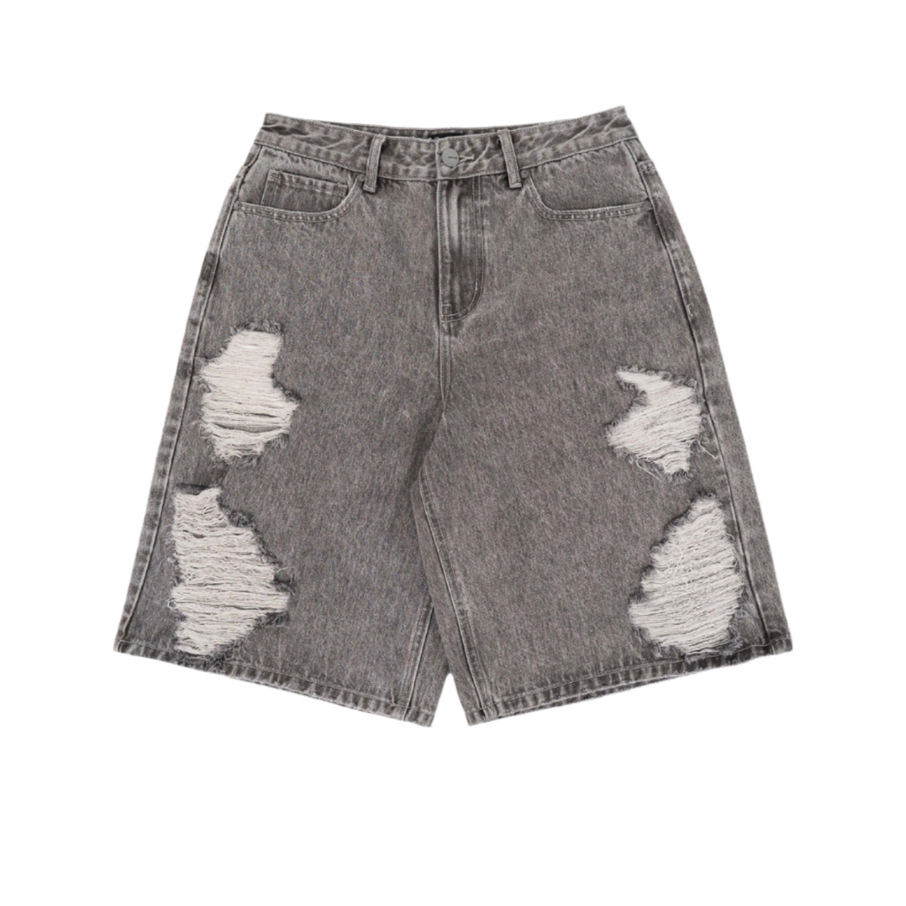 BANDIT DENIM SHORTS-GREY