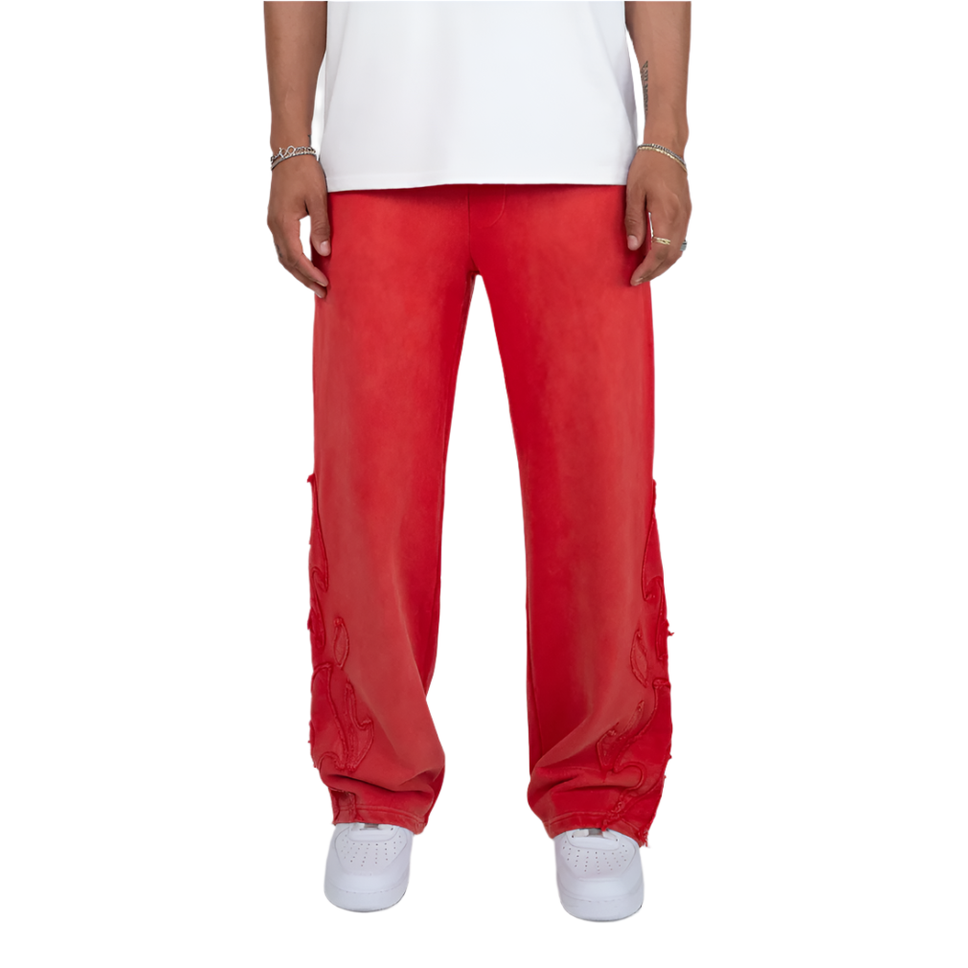 EPTM WASHED JOGGERS-RED