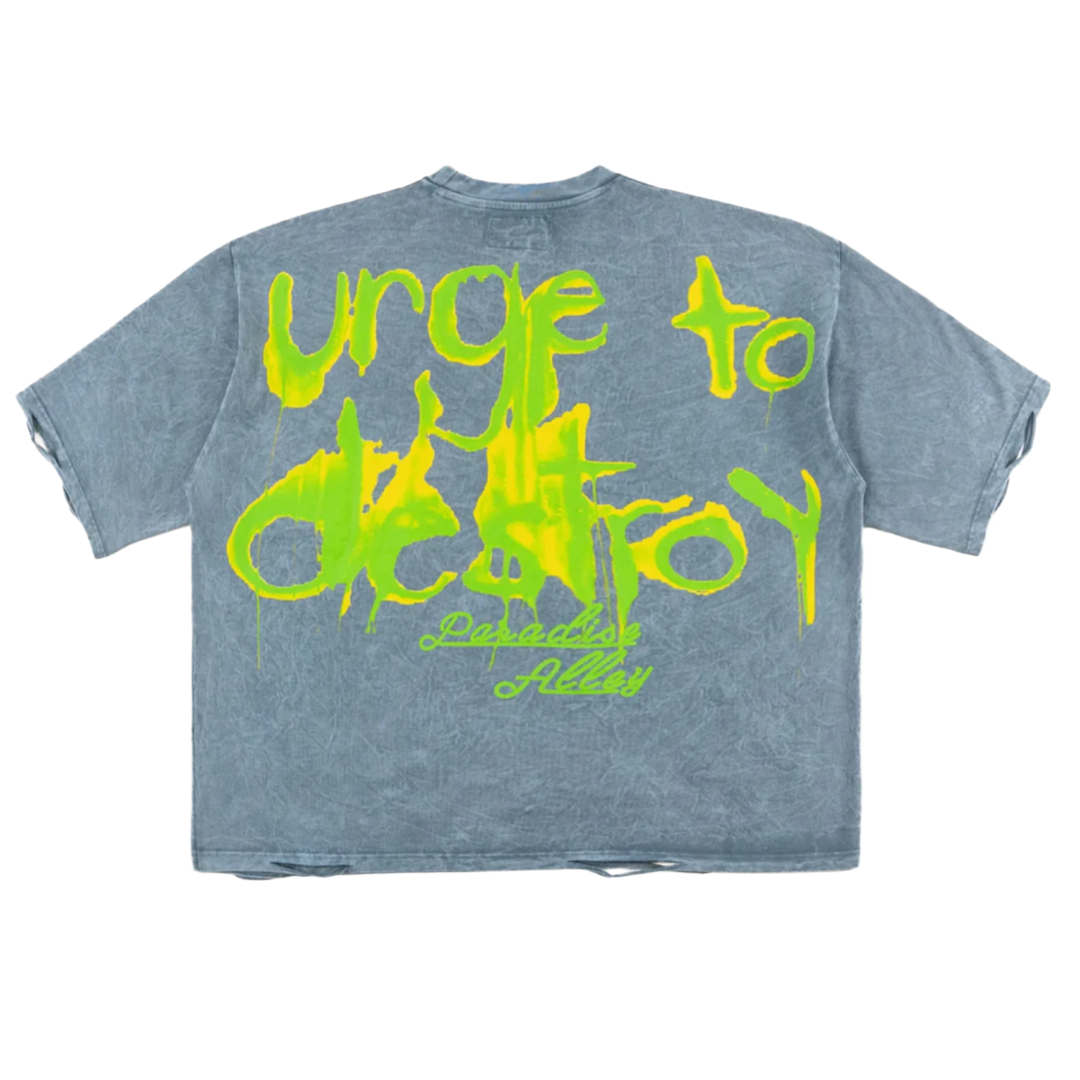 FROST CRASH OUT CROPPED TEE-BLUE