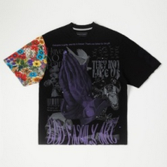 GFA MANASSEH HANDS SHIRT-BLACK/PURPLE