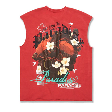 PARADISE MUSCLE SHIRT-RED