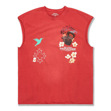 PARADISE MUSCLE SHIRT-RED