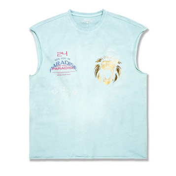 PARADISE MUSCLE SHIRT-SKY BLUE