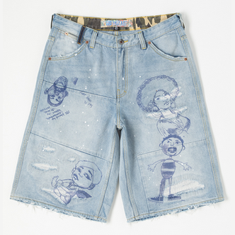 GFA MANASSEH SPRING RAINWASH JORTS by GFA CLOTHING