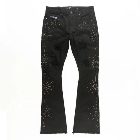 FROST SPIDER STACK JEANS BLACK