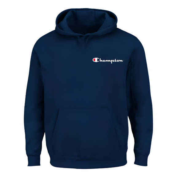 CHAMPION PULLOVER HOODIE- NAVY