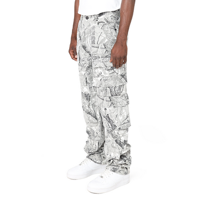 SMOKE RISE FASHION UTILITY TWILL CARGO