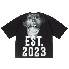 GFA MANASSEH BOLD LETTER TEE-BLACK by GFA CLOTHING