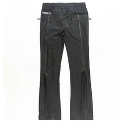 FROST ZERELLY NYLON STACKED PANT-BLACK