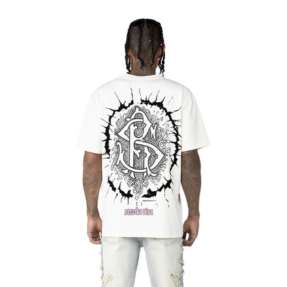 SMOKE RISE FASHION T-SHIRT-CREAM