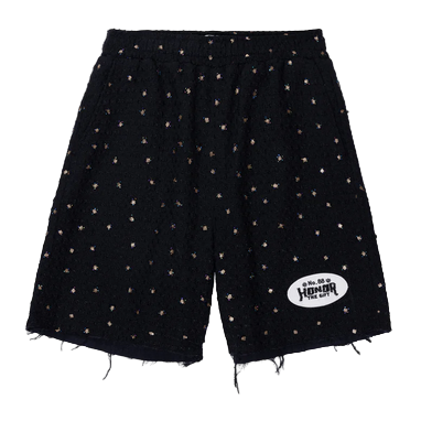 HONOR THE GIFT BEADED SHORTS-BLACK