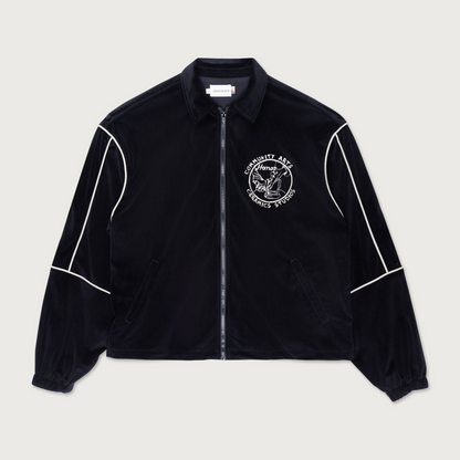 HONOR THE GIFT PIPING TRACK JACKET-BLACK