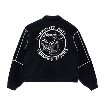 HONOR THE GIFT PIPING TRACK JACKET-BLACK by HONOR THE GIFT