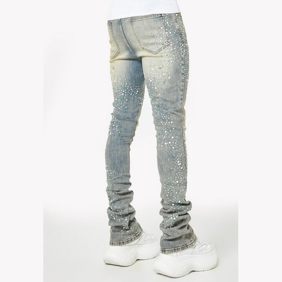 GUAPI Vintage Olive Pearls Denim