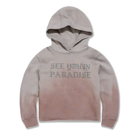 JORDAN CRAIG Kids York Cropped Pullover Hoodie-CEMENT WASH