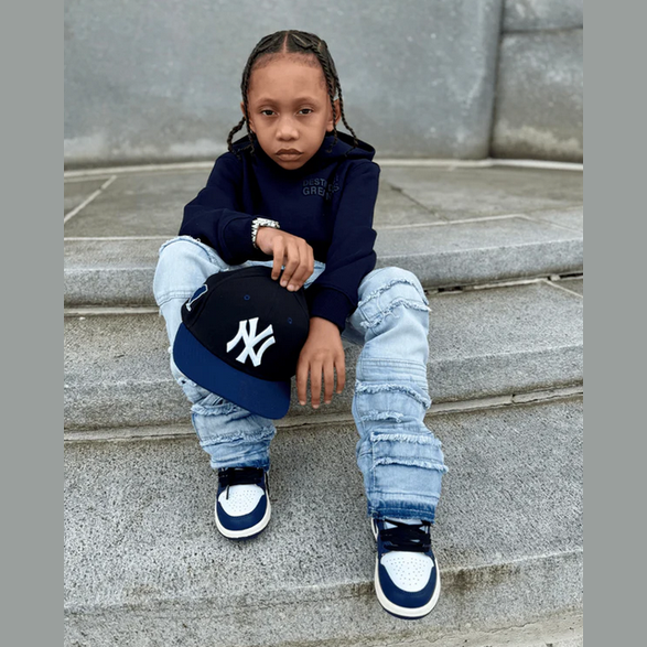 JORDAN CRAIG Kids Destined For Greatness Pullover Hoodie-NAVY by Jordan Craig