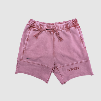 G WEST TERRY SHORTS-WASHED PINK