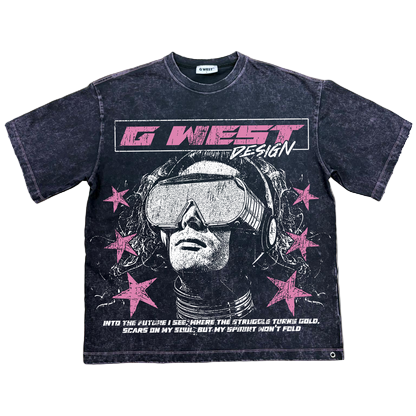 G WEST VISIONARY VIBES DISTRESS TEE