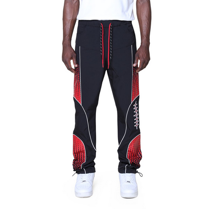 SMOKE RISE COLORBLOCK WINDBREAKER PANT-RED