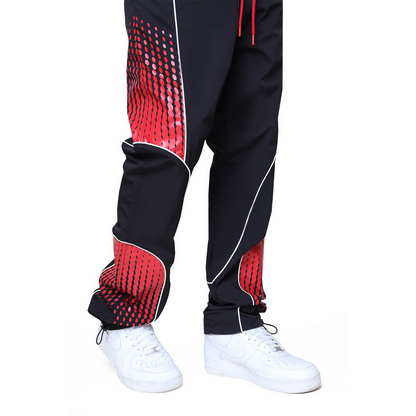SMOKE RISE COLORBLOCK WINDBREAKER PANT-RED