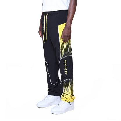 SMOKE RISE COLORBLOCK WINDBREAKER PANT-YELLOW