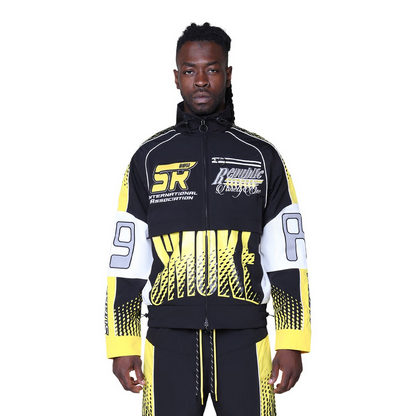 SMOKE RISE REPUBLIC WINDBREAKER JACKET-YELLOW by SMOKE RISE