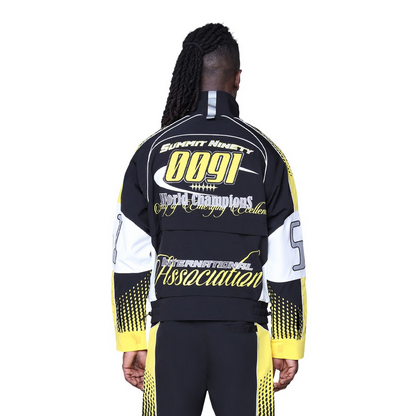 SMOKE RISE REPUBLIC WINDBREAKER JACKET-YELLOW by SMOKE RISE