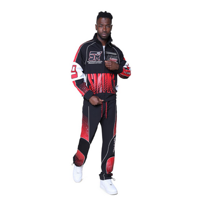 SMOKE RISE REPUBLIC WINDBREAKER JACKET-RED