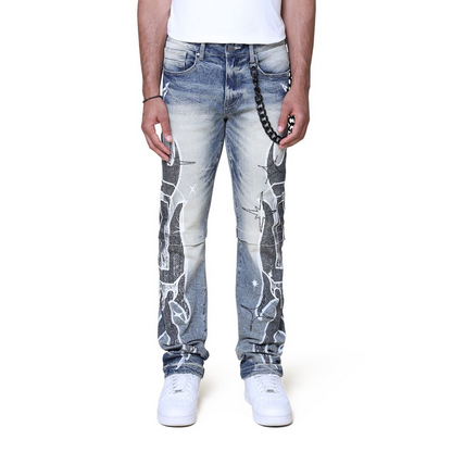 SMOKE RISE UNBREAKABLE JEAN-HAZEL BLUE