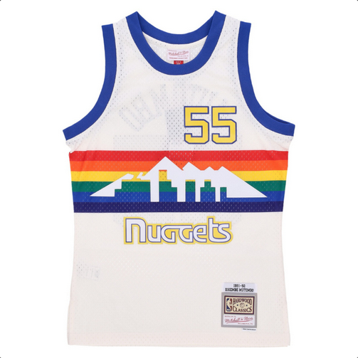 Mitchell & Ness Denver Nuggets Mutombo Cream