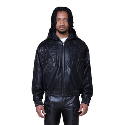 SMOKE RISE RACING JACKET BLACK