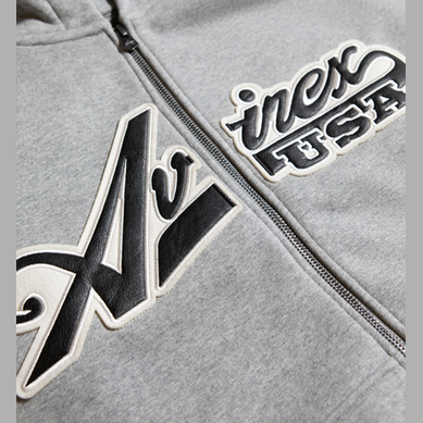 AVIREX ZIP JACKET-GREY