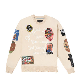 GFA MANASSEH SWEATER-CREAM by GFA CLOTHING