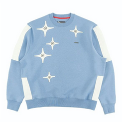 MAKOBI BOTTEGA CREWNECK-SMOKE BLUE