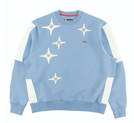MAKOBI BOTTEGA CREWNECK-SMOKE BLUE